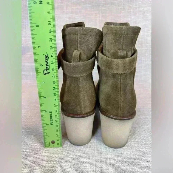 Anthro Hoss Intropia brown suede ankle boots boho slip on size 38 (8) FLAW - Picture 8 of 10